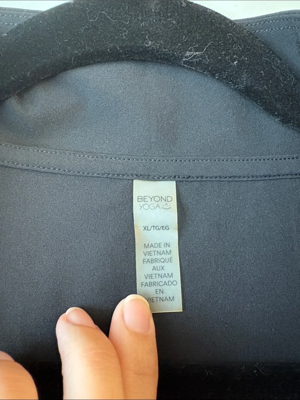 Beyond Yoga Charcoal Gray Half-Zip Pullover